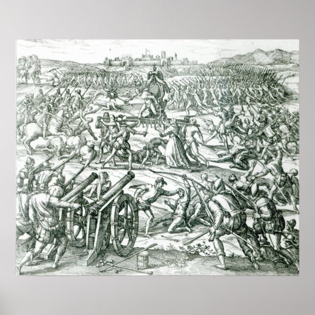 Póster La batalla de Cajamarca, 1532 (Frente)