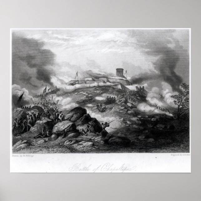 Póster La batalla de Chapultepec (Frente)