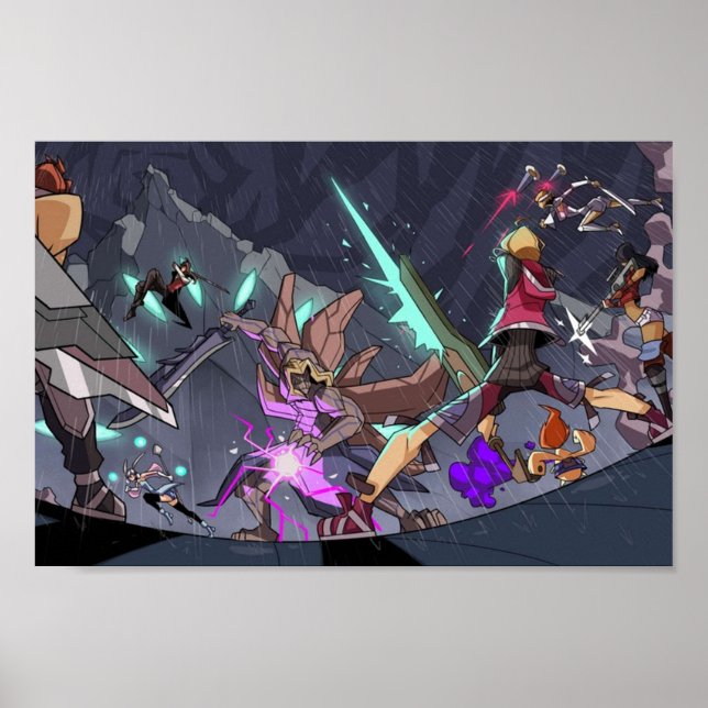 Póster La batalla de Dickson Xenoblade Chronicles (Frente)