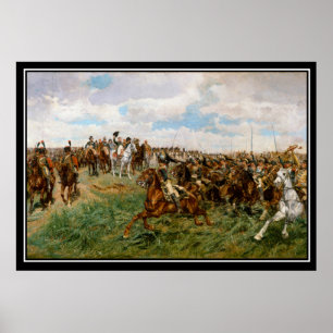 Póster La batalla de Friedland de Napoleón 1807
