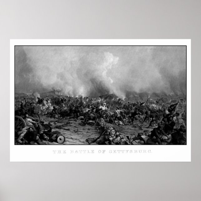 Póster La batalla de Gettysburg (Frente)