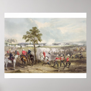 Póster La batalla de Goojerat el 21 de febrero de 1849,