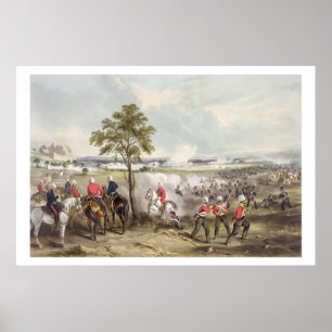Póster La batalla de Goojerat el 21 de febrero de 1849,
