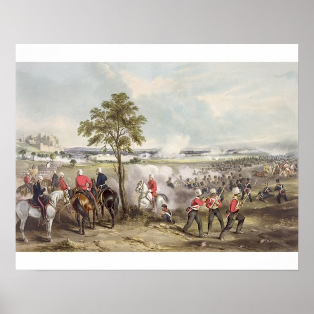 Póster La batalla de Goojerat el 21 de febrero de 1849, e (Frente)
