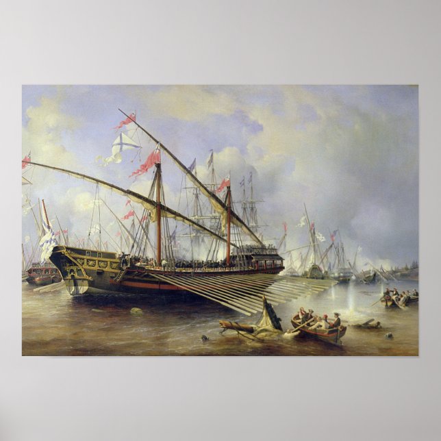 Póster La batalla de Grengham del 27 de julio de 1720 (Frente)