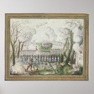 Póster La batalla de Jemmapes, 6 de noviembre de 1792
