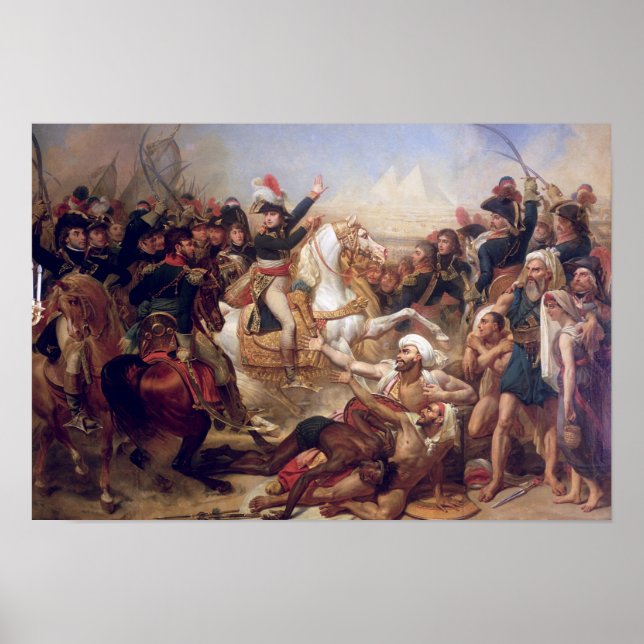 Póster La batalla de las pirámides, 21 de julio de 1798 (Frente)