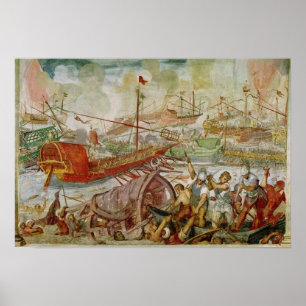 Póster La batalla de Lepanto, octubre de 1571, 1600