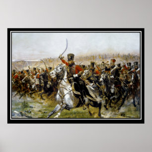 Póster La batalla de los Husars de Napoleón en Friedland
