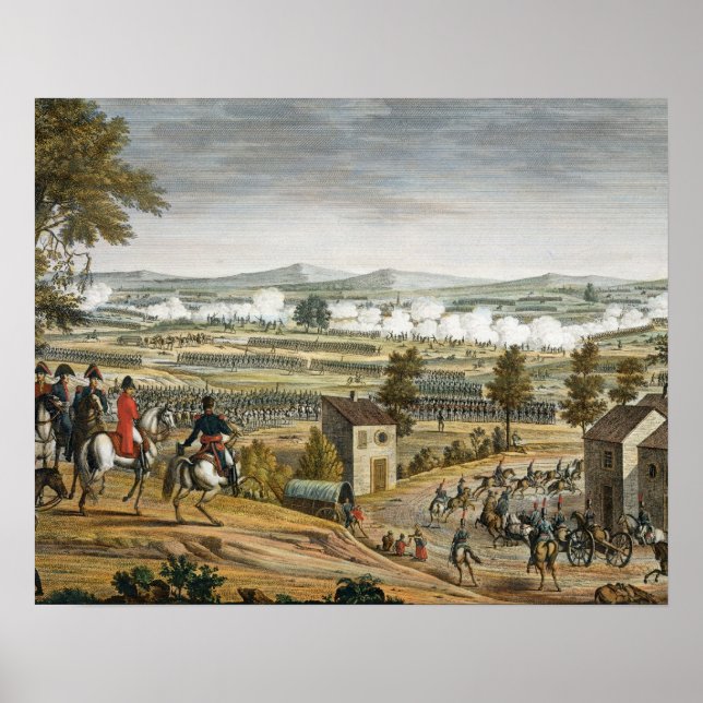 Póster La batalla de Lutzen, 2 de mayo de 1813, grabada p (Frente)