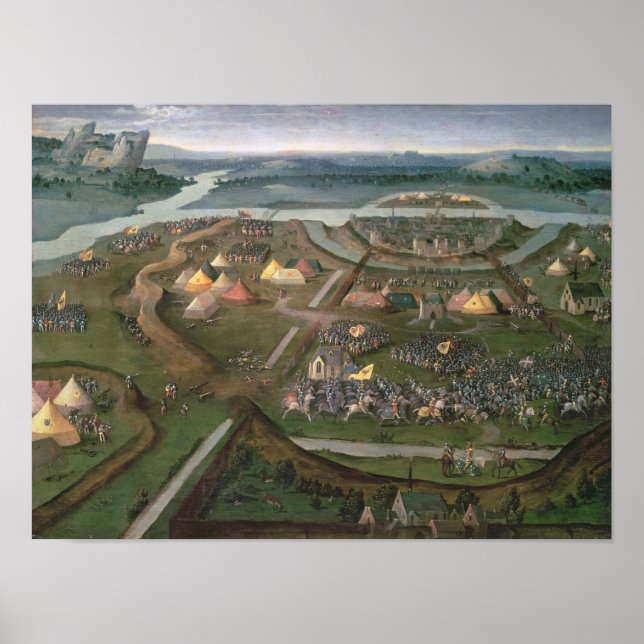 Póster La batalla de Pavia en 1525, c.1530 (Frente)