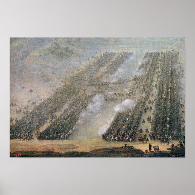 Póster La batalla de Poltava, 1750 (Frente)