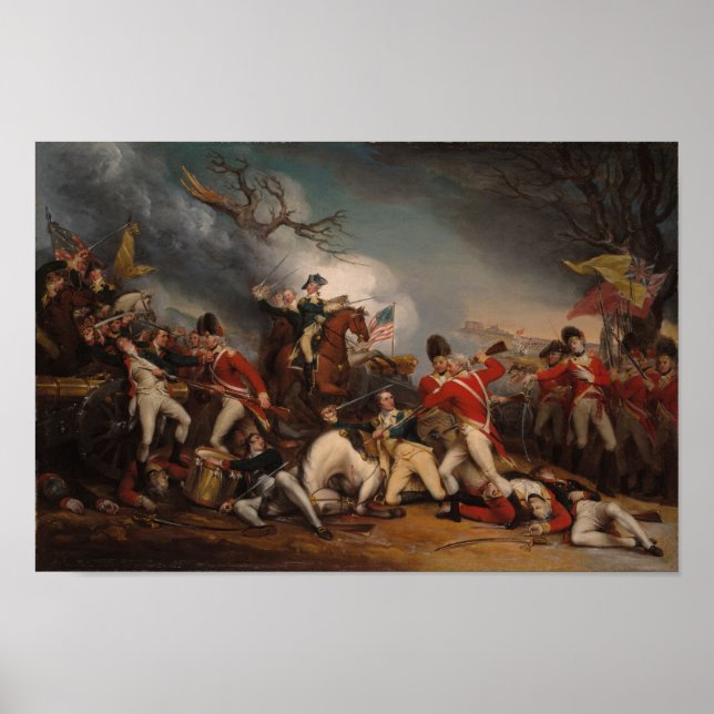 Póster La batalla de Princeton - John Trumbull (Frente)