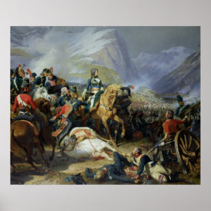 Póster La batalla de Rivoli, 1844