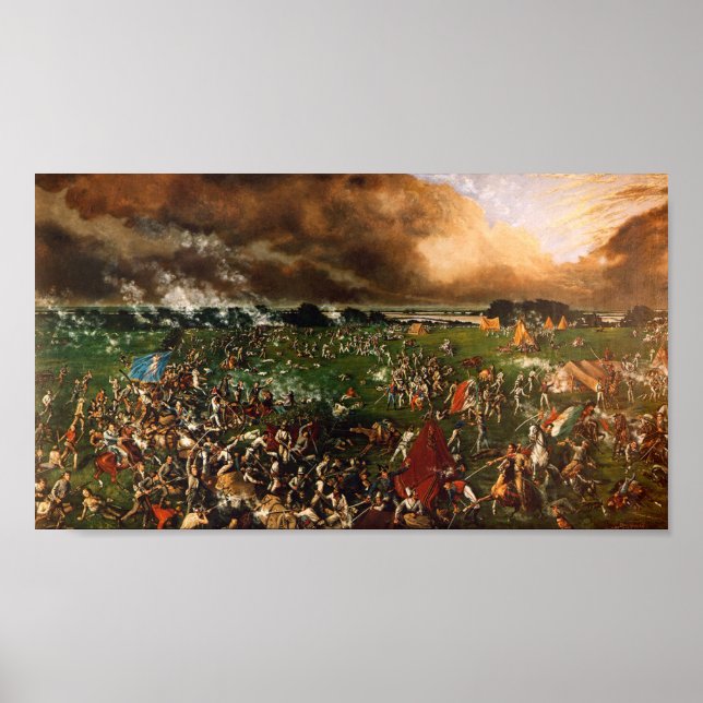 Póster La batalla de San Jacinto, Henry Arthur McArdle (Frente)