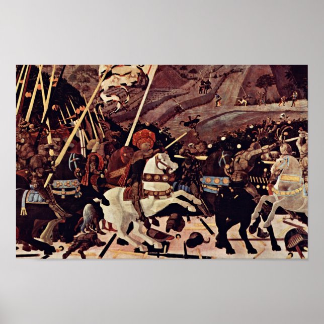 Póster La Batalla De San Romano Por Paolo Uccello (Frente)
