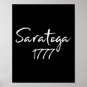 Póster La Batalla De Saratoga En La Guerra Revolucionaria