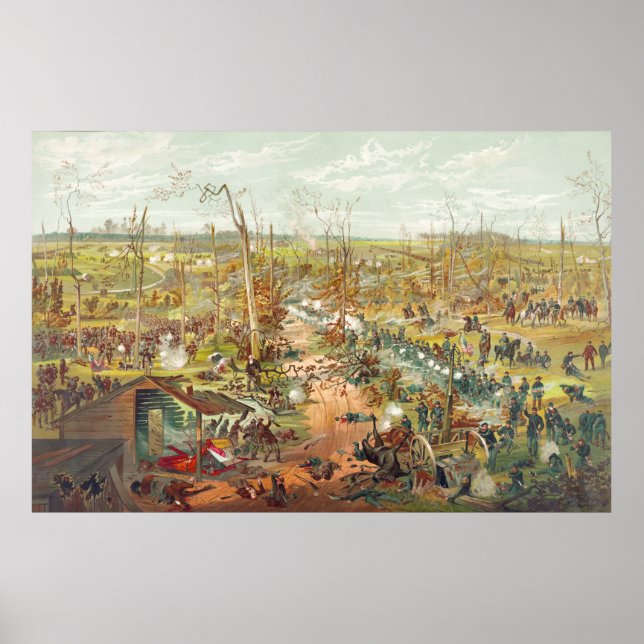 Póster La batalla de Shiloh (Frente)