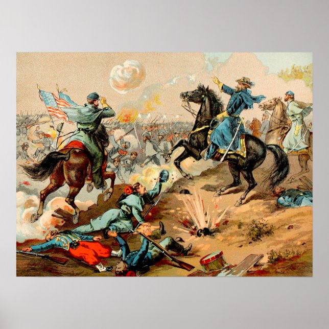 Póster La batalla de Shiloh (Frente)