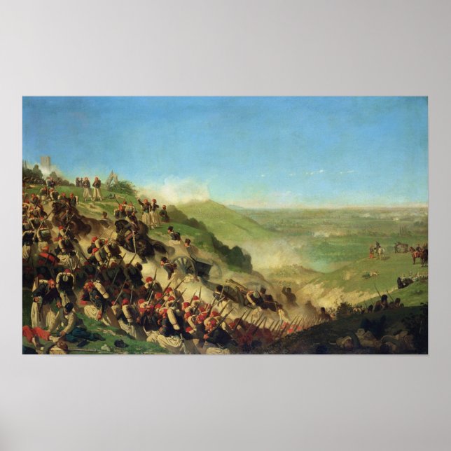 Póster La batalla de Solferino, 24 de junio de 1859 (Frente)