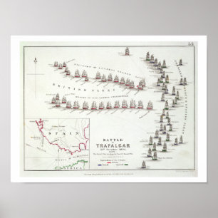 Póster La batalla de Trafalgar, 21 de octubre de 1805, Th