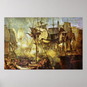 Póster La Batalla De Trafalgar Por Steuerbordbesanwanten