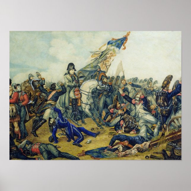 Póster La batalla de Waterloo en 1815, 1831 (Frente)