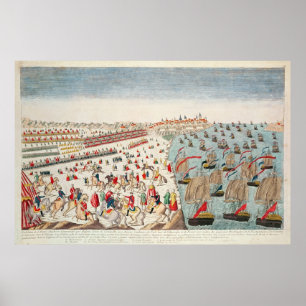 Póster La batalla de Yorktown, el 19 de octubre de 1781