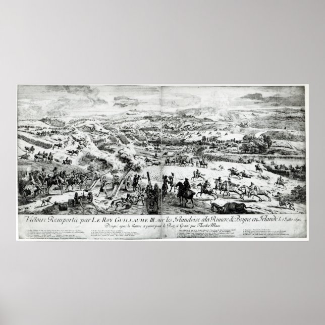 Póster La batalla del Boyne, c.1690 (Frente)