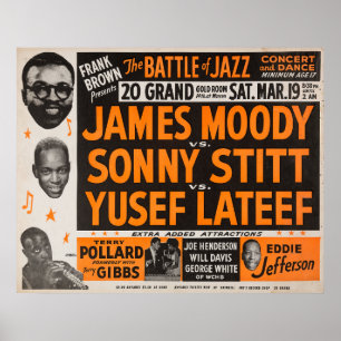Póster La batalla del Jazz Vintage