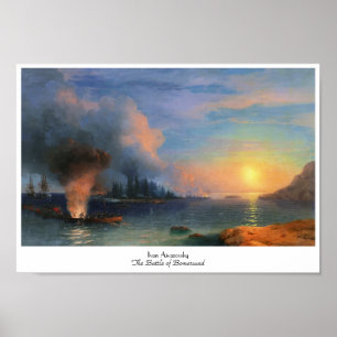 Póster La batalla del paisaje marino de Bomarsund Ivan