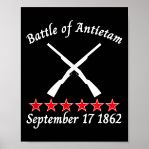Póster La Batalla Del Reactor Civil Antietam Maryland