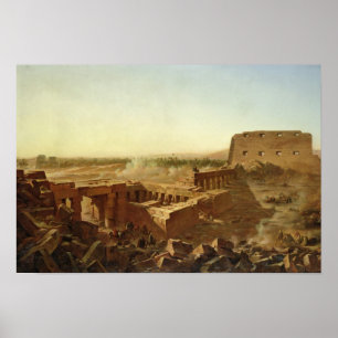 Póster La batalla en el templo de Karnak