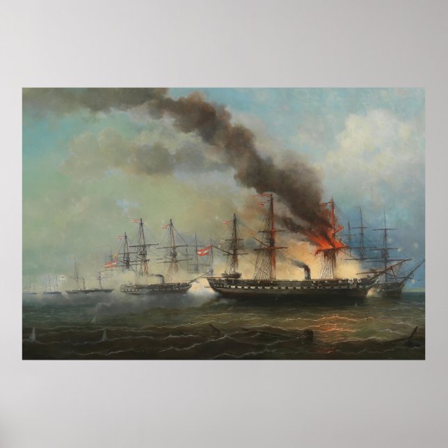 Póster La batalla marítima en Helgoland el 9 de mayo de 1 (Frente)