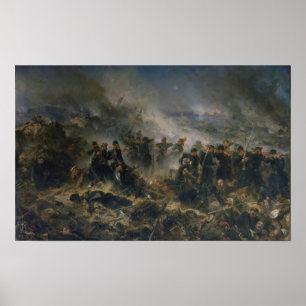 Póster La batería de Gervais en el cerco de Sebastopol