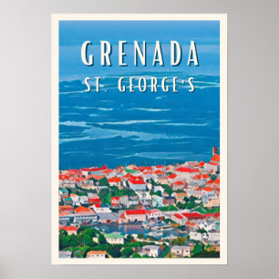 Póster La beauté tropicale de Grenade à Saint George's