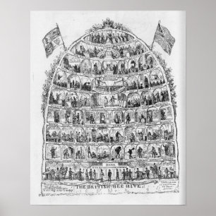 Póster La Beehive británica, 1867