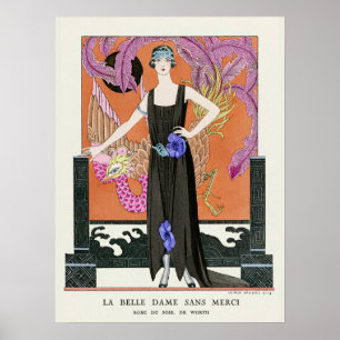 Póster La bella dama sin misericordia por George Barbier