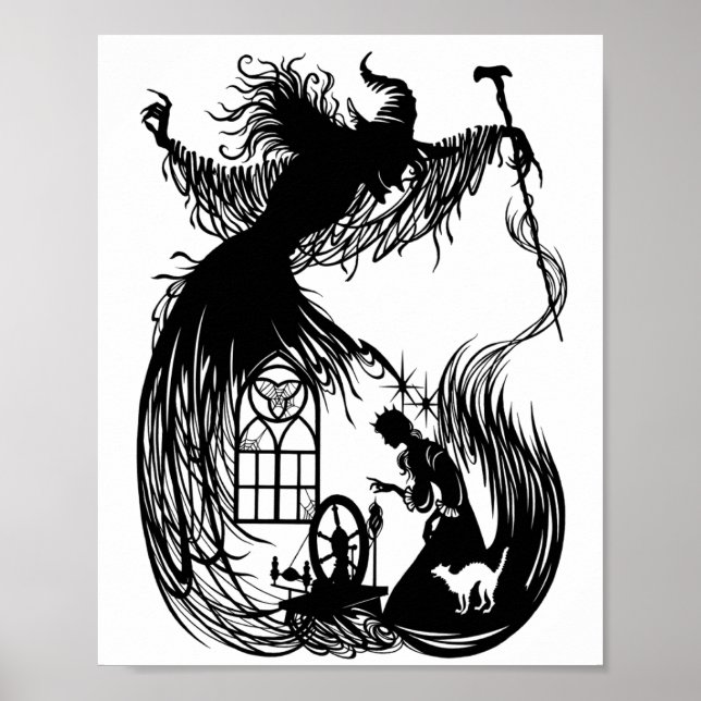 Póster La Bella Durmiente y la Bruja Mala (Frente)