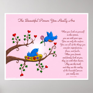 Póster La bella persona que eres realmente