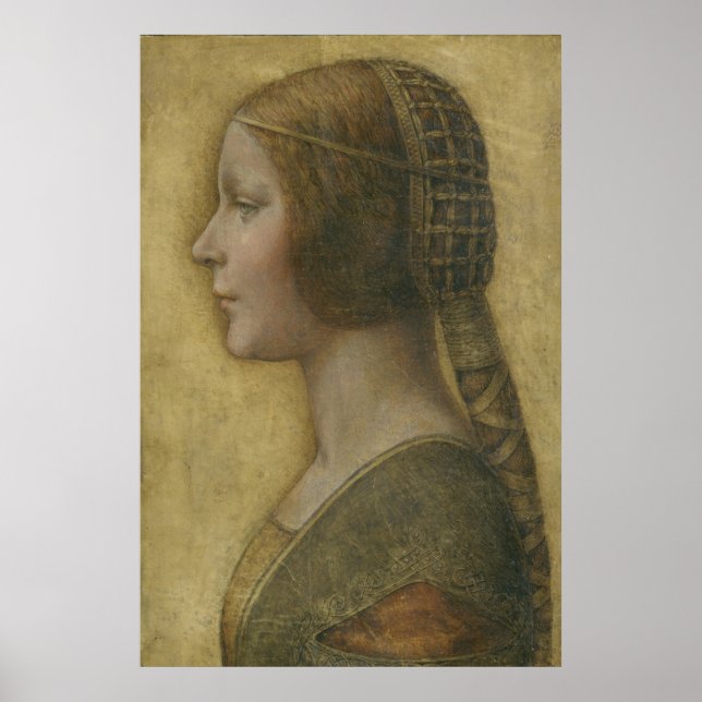 Póster La bella princesa (de Leonardo da Vinci) (Frente)