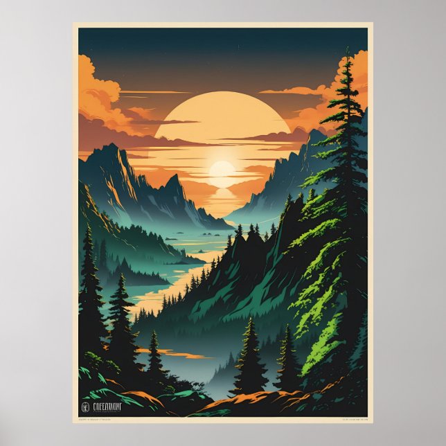Póster La bella puesta de sol (Frente)
