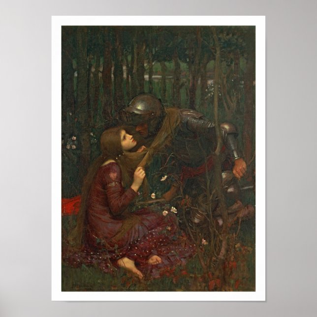 Póster La Belle Dame Sans Merci, 1893 (aceite de lienzo) (Frente)