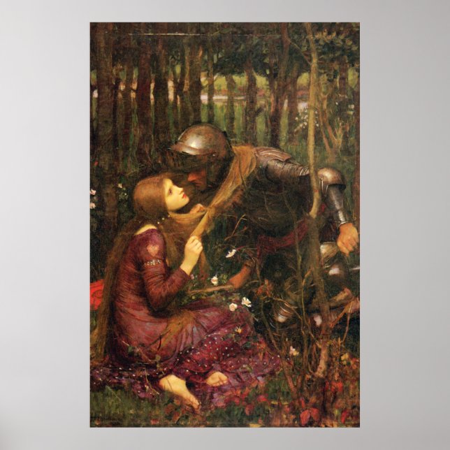 Póster La Belle Dame sans Merci, de J W Waterhouse (Frente)