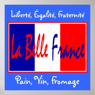 Póster La Belle France - para Bistro, Wine Bar, Kitchen!