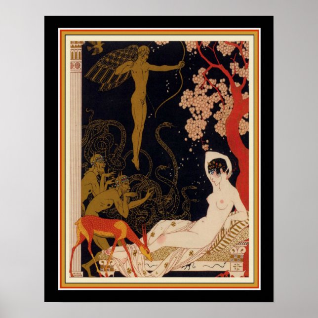 Póster "La Belle Helene" 1922 Art Deco 16 x 20 (Frente)
