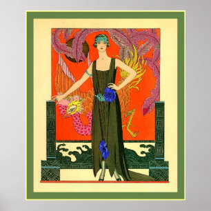 Póster La Belle ~ Ilustracion de moda vintage
