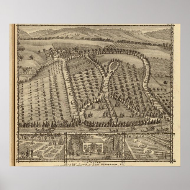 Póster La Belle, lugar de campo de Thos Hornbrook (Frente)