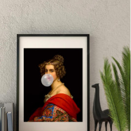 Póster La belleza bávara y la goma de burbujas