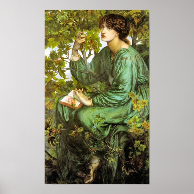 Póster La belleza de Daydream 1880 pre Raphaelite (Frente)